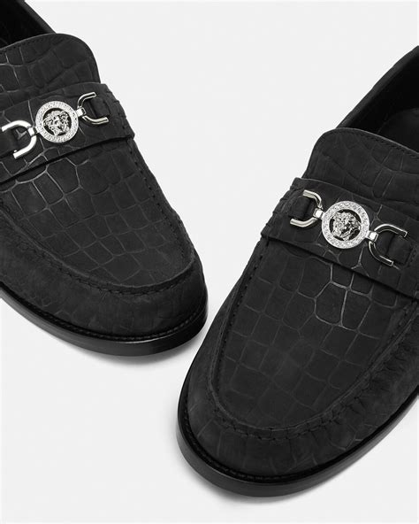 crocs versace|versace suede loafers.